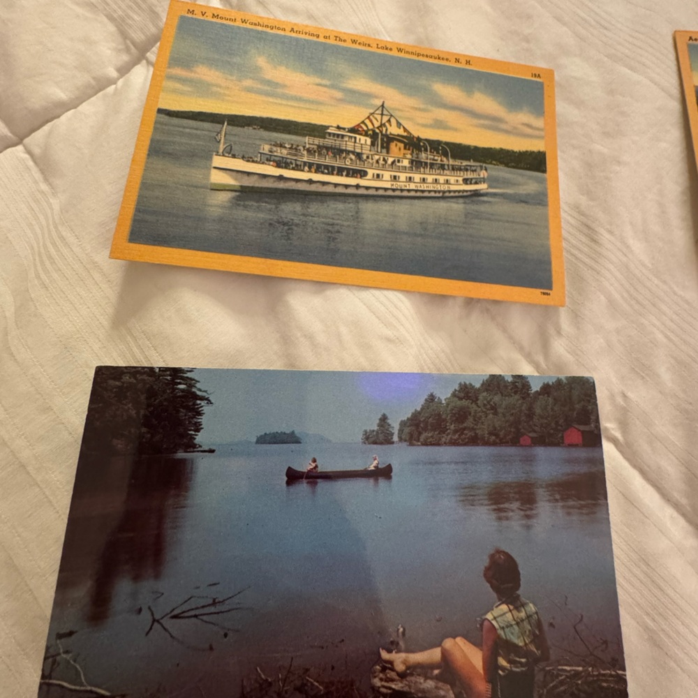 Vintage Postcards New Hampshire Lake Winnipesaukee Nature - Picture 4 of 9